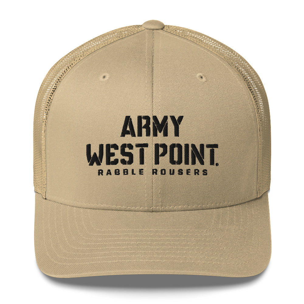 Army West Point Rabble Rousers Trucker Hat (Black Thread)