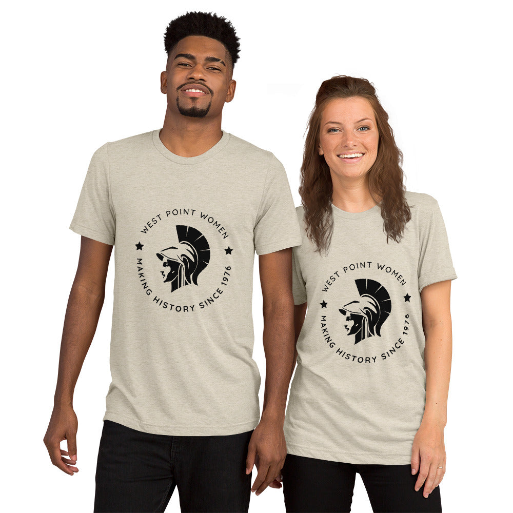 "West Point Women Making History Since 1976" Unisex Tri-blend Short sleeve t-shirt