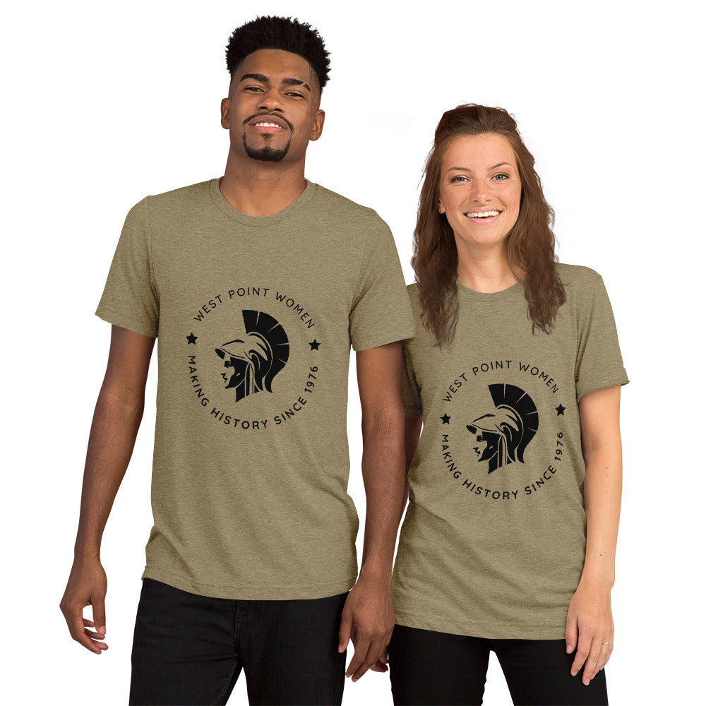 "West Point Women Making History Since 1976" Unisex Tri-blend Short sleeve t-shirt