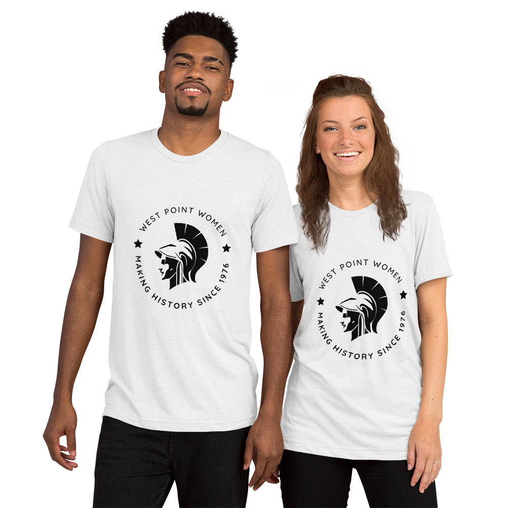 "West Point Women Making History Since 1976" Unisex Tri-blend Short sleeve t-shirt