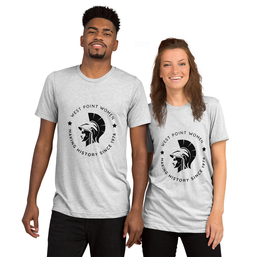 "West Point Women Making History Since 1976" Unisex Tri-blend Short sleeve t-shirt