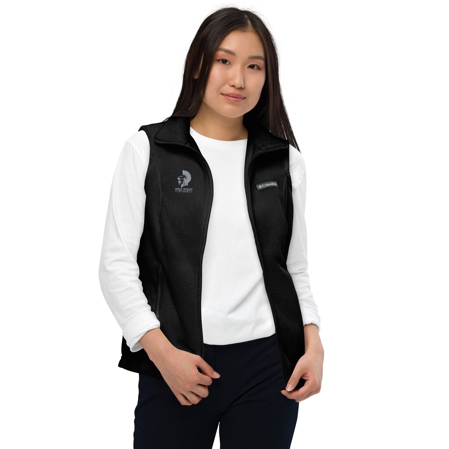 West Point Women Logo Women’s Columbia fleece vest