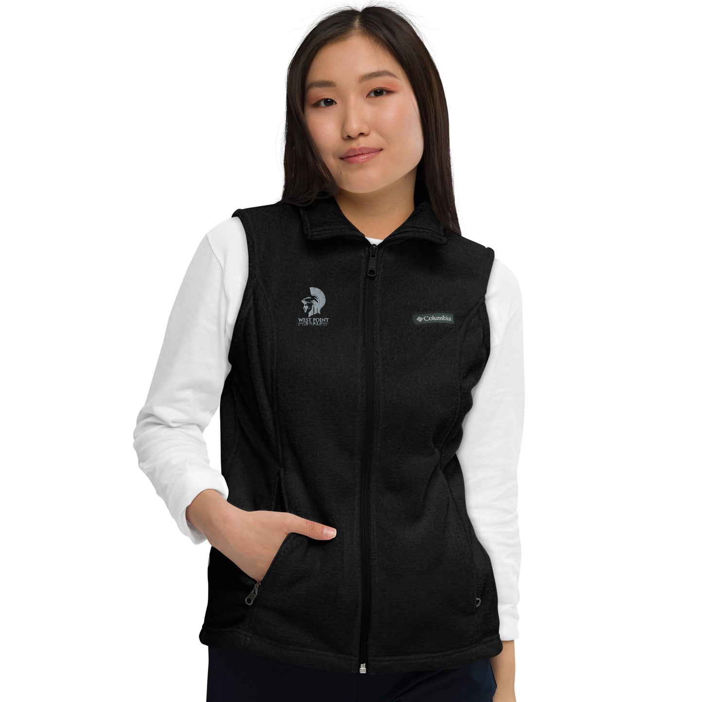 West Point Women Logo Women’s Columbia fleece vest