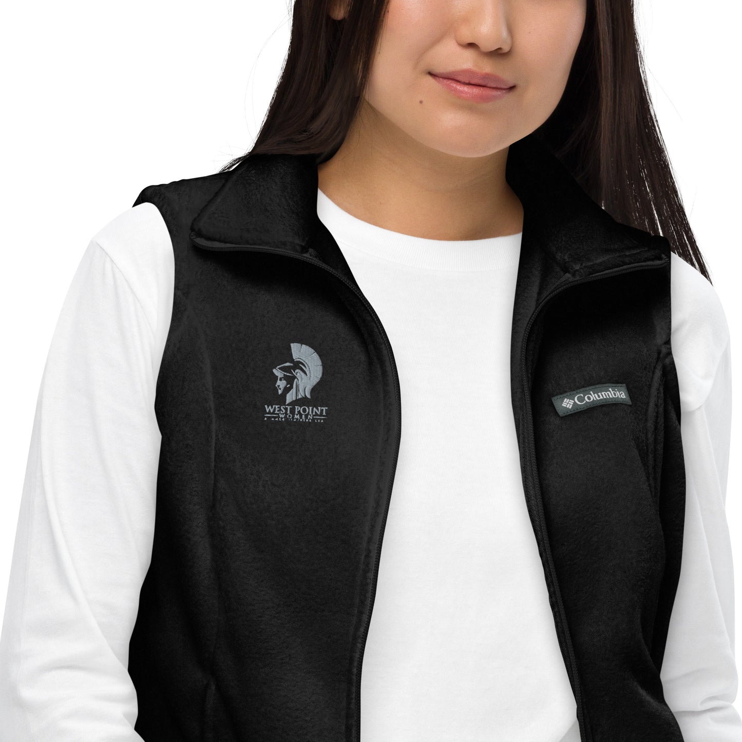 West Point Women Logo Women’s Columbia fleece vest