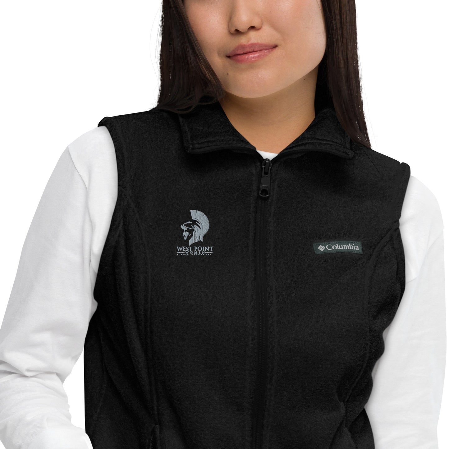 West Point Women Logo Women’s Columbia fleece vest
