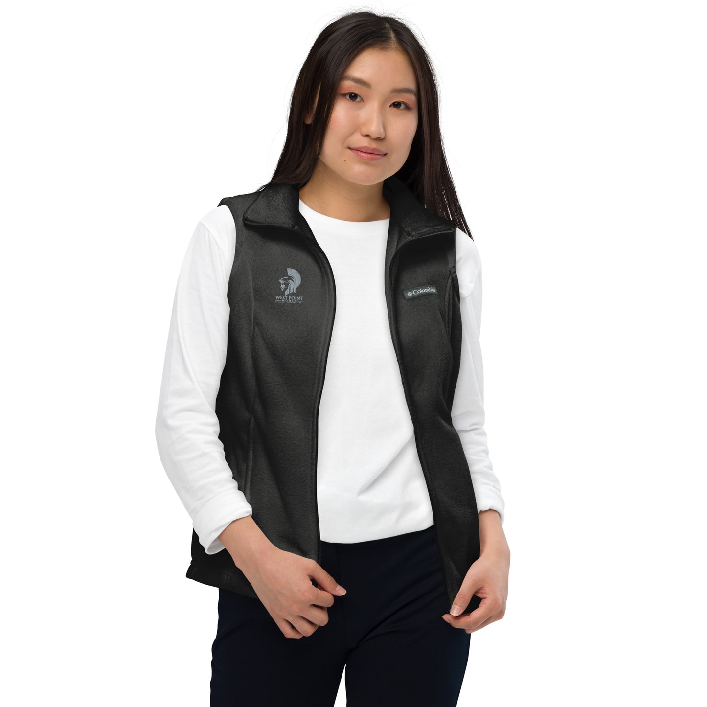 West Point Women Logo Women’s Columbia fleece vest