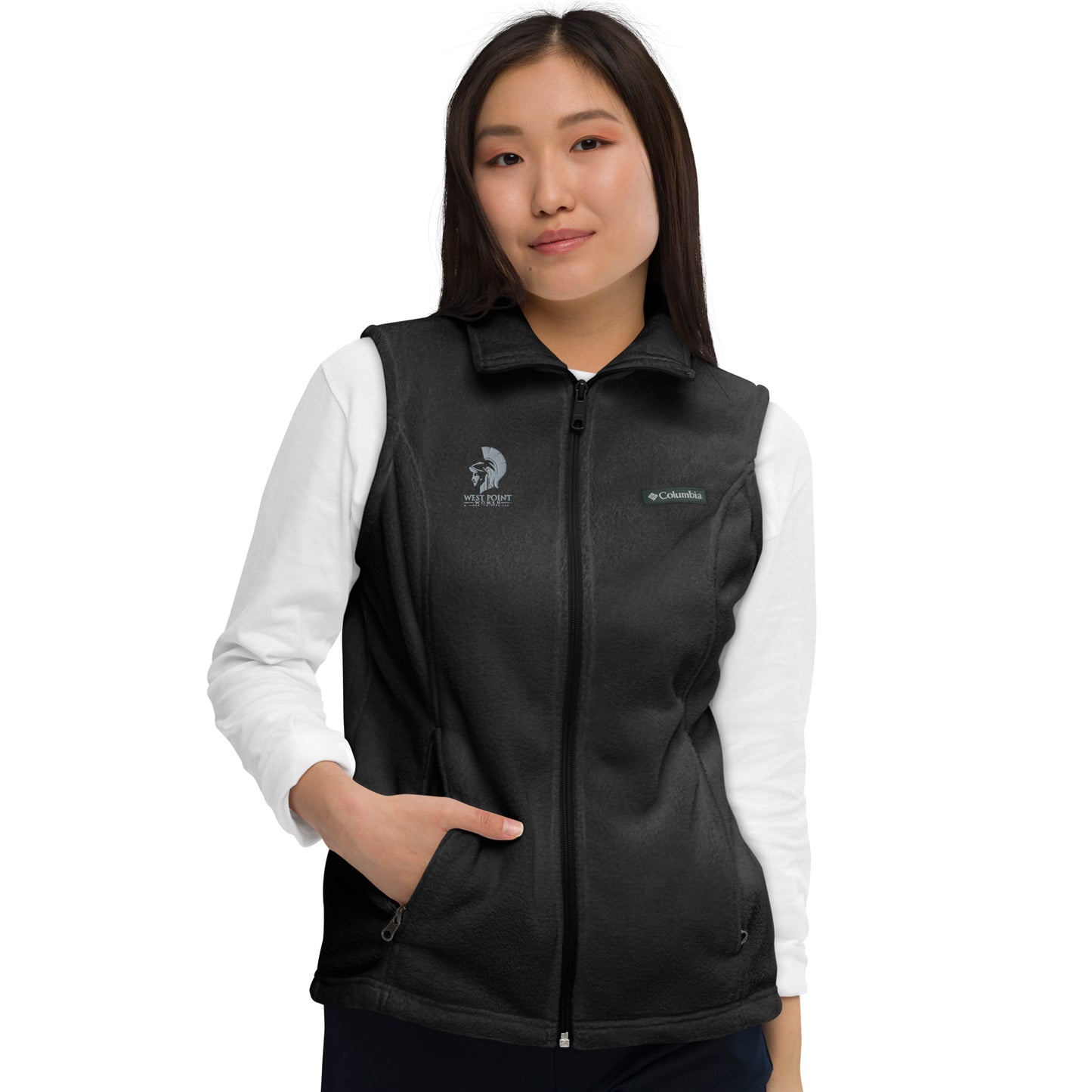 West Point Women Logo Women’s Columbia fleece vest