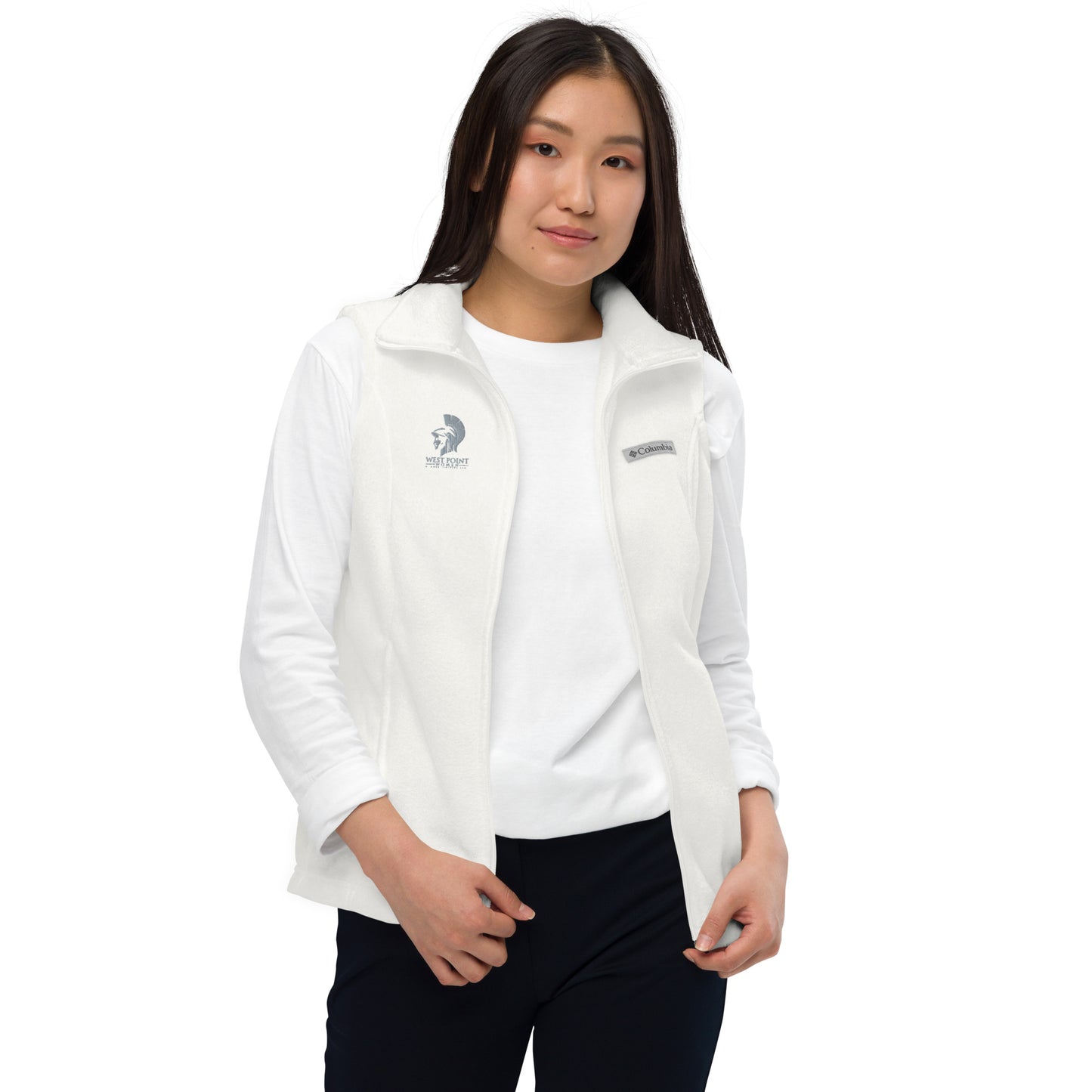West Point Women Logo Women’s Columbia fleece vest