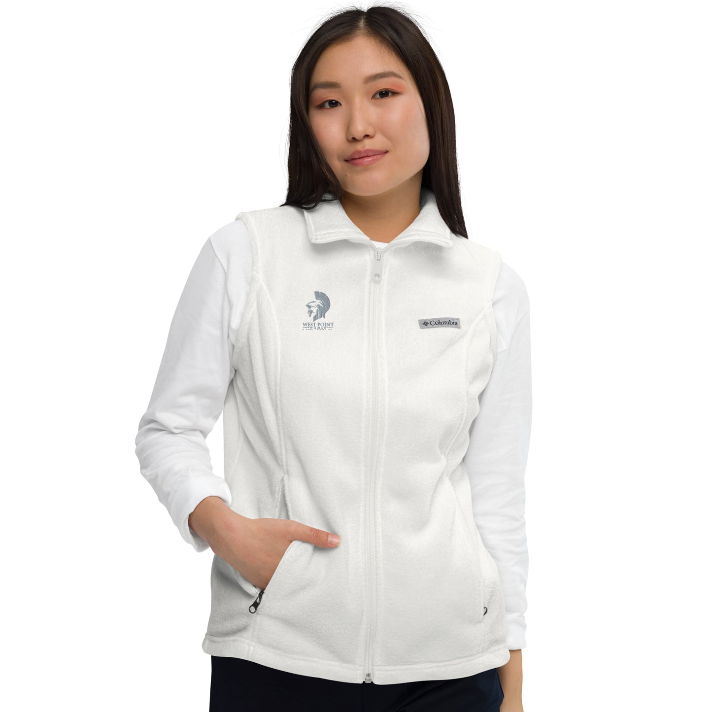 West Point Women Logo Women’s Columbia fleece vest