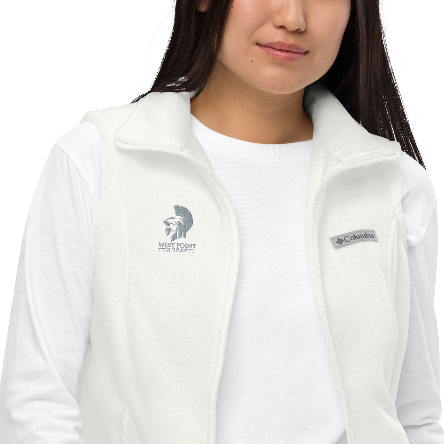 West Point Women Logo Women’s Columbia fleece vest