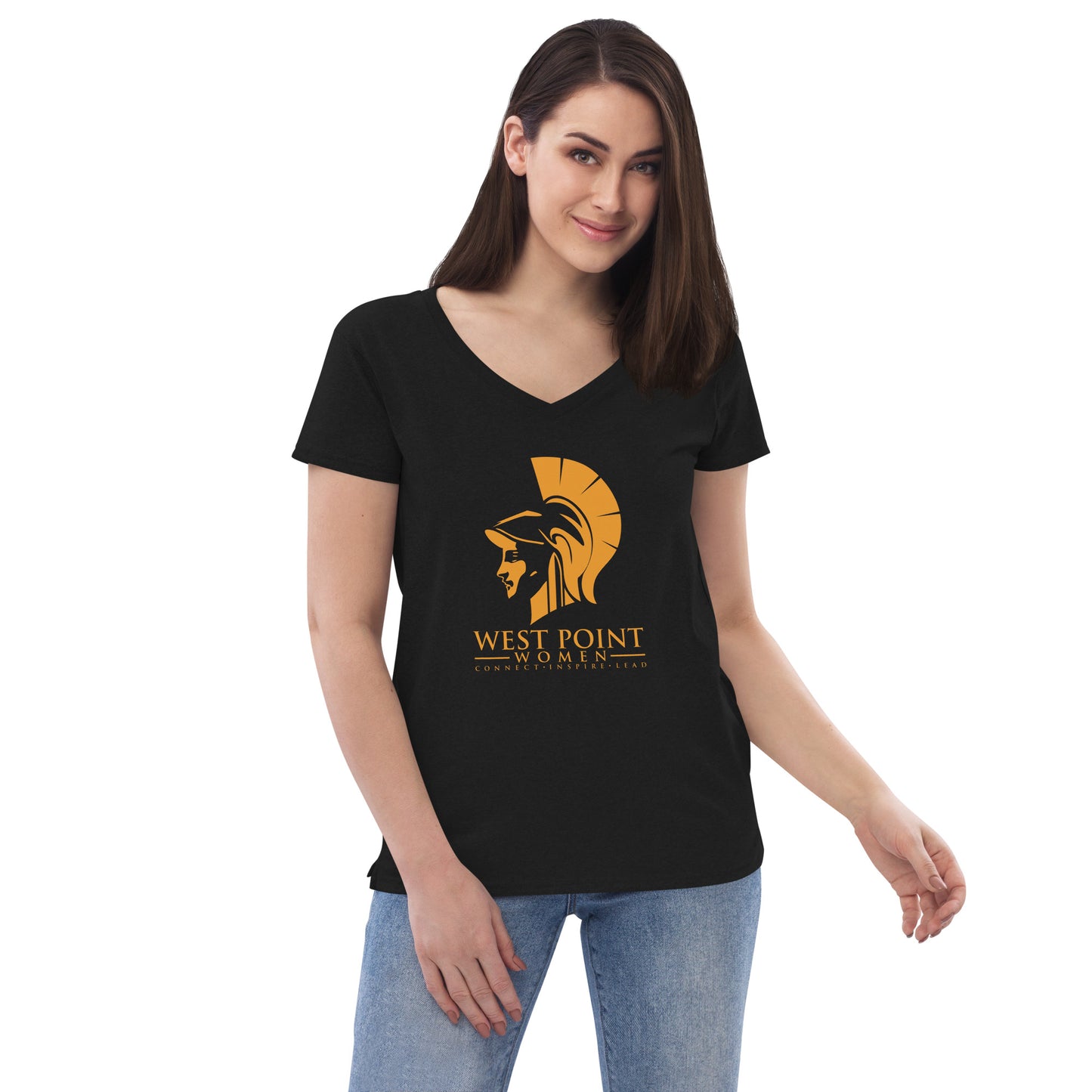 West Point Women Logo Women’s recycled v-neck t-shirt