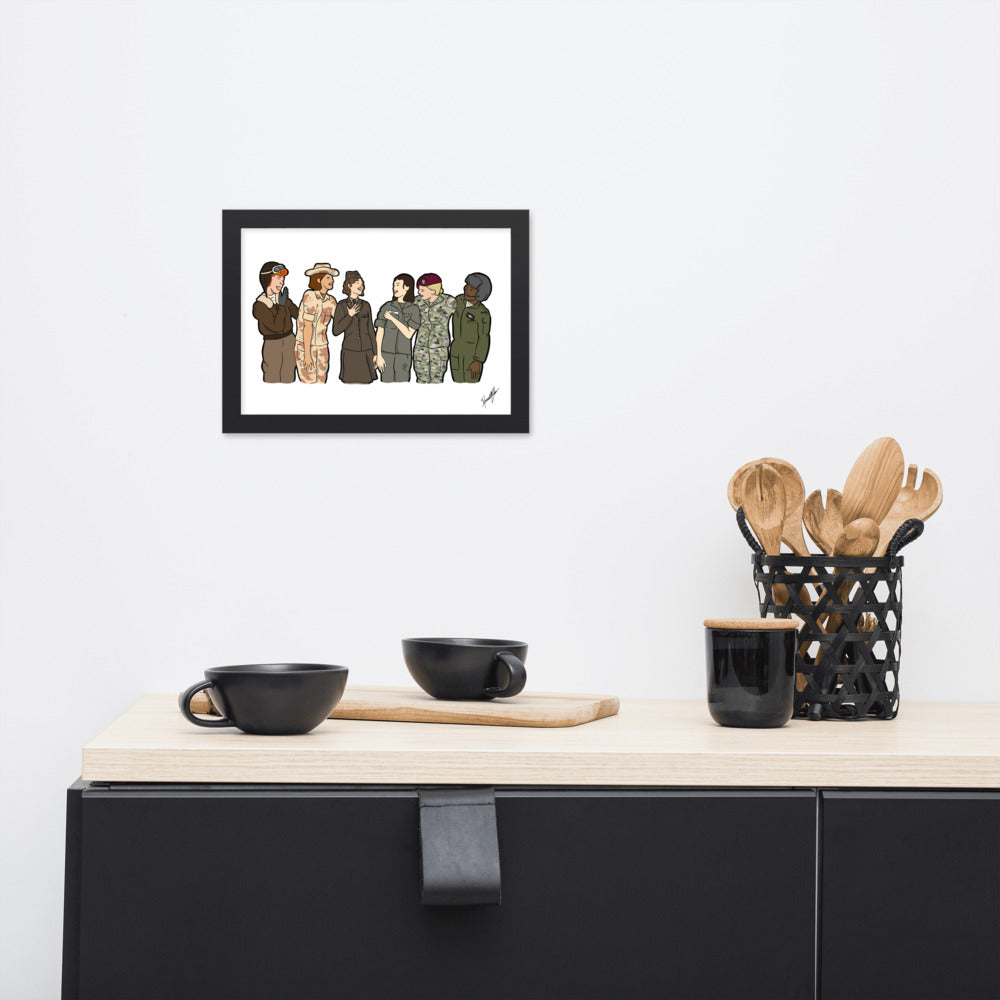 "Ode To The Trailblazers" Original art by Hannah Lamb - Framed Matte Paper Poster Reprint