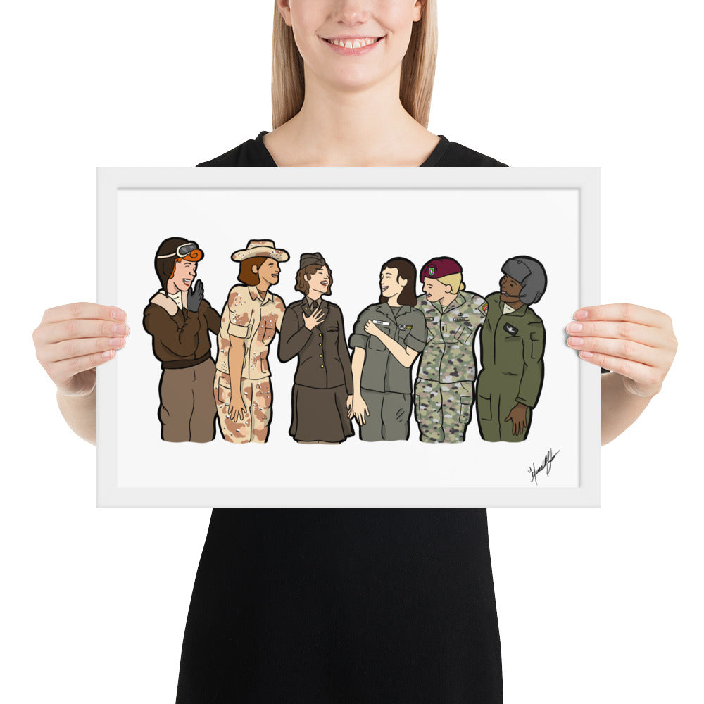 "Ode to the Trailblazers" Framed Art by Hannah Lamb '23 photo paper poster