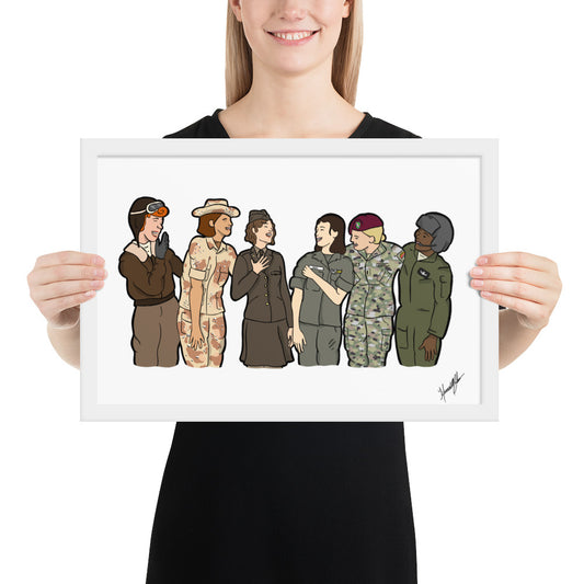 "Ode to the Trailblazers" Framed Art by Hannah Lamb '23 photo paper poster