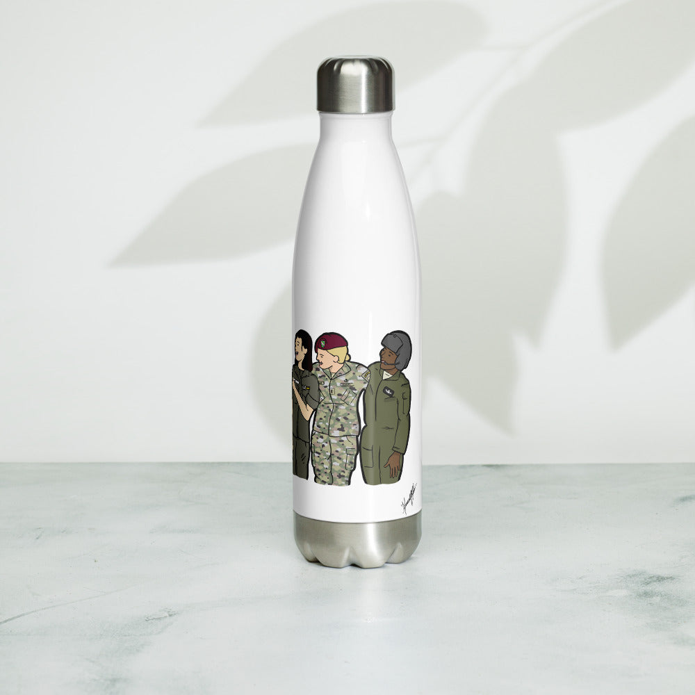 "Ode to the Trailblazers" Art by Hannah Lamb Stainless Steel Water Bottle