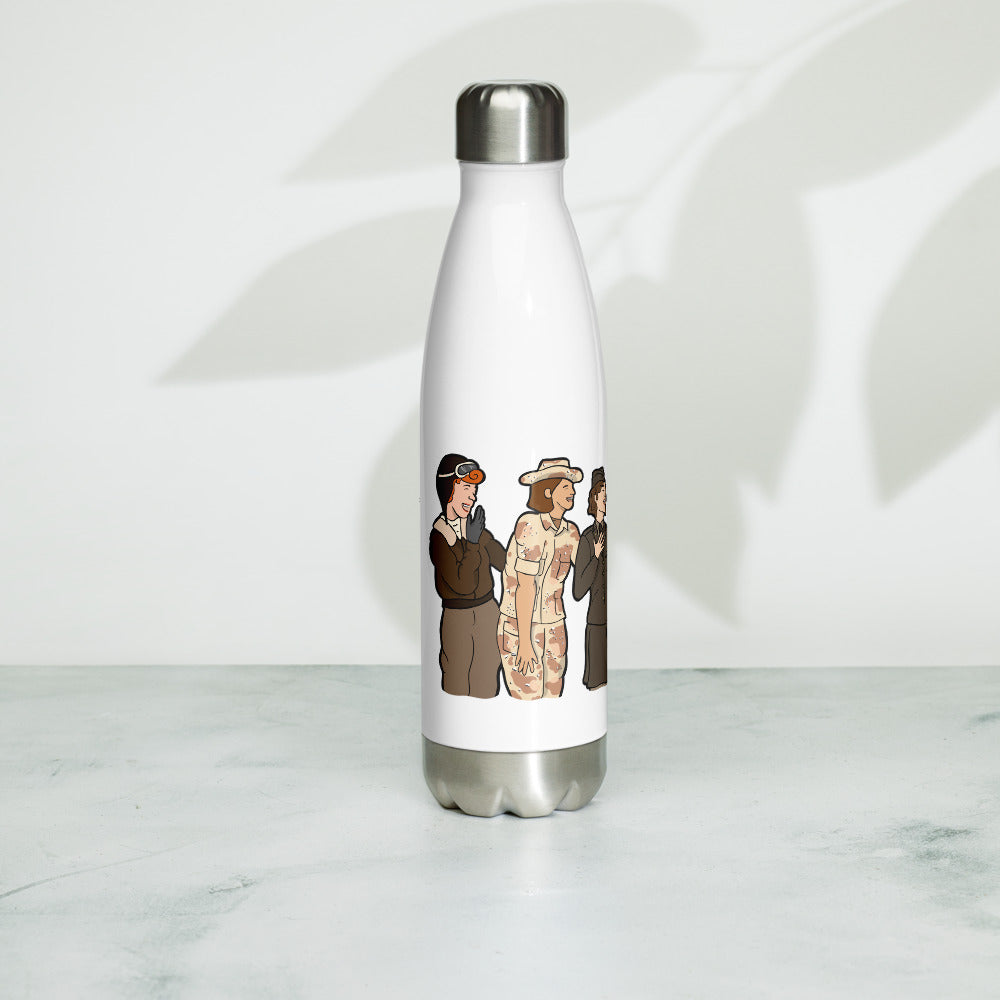 "Ode to the Trailblazers" Art by Hannah Lamb Stainless Steel Water Bottle