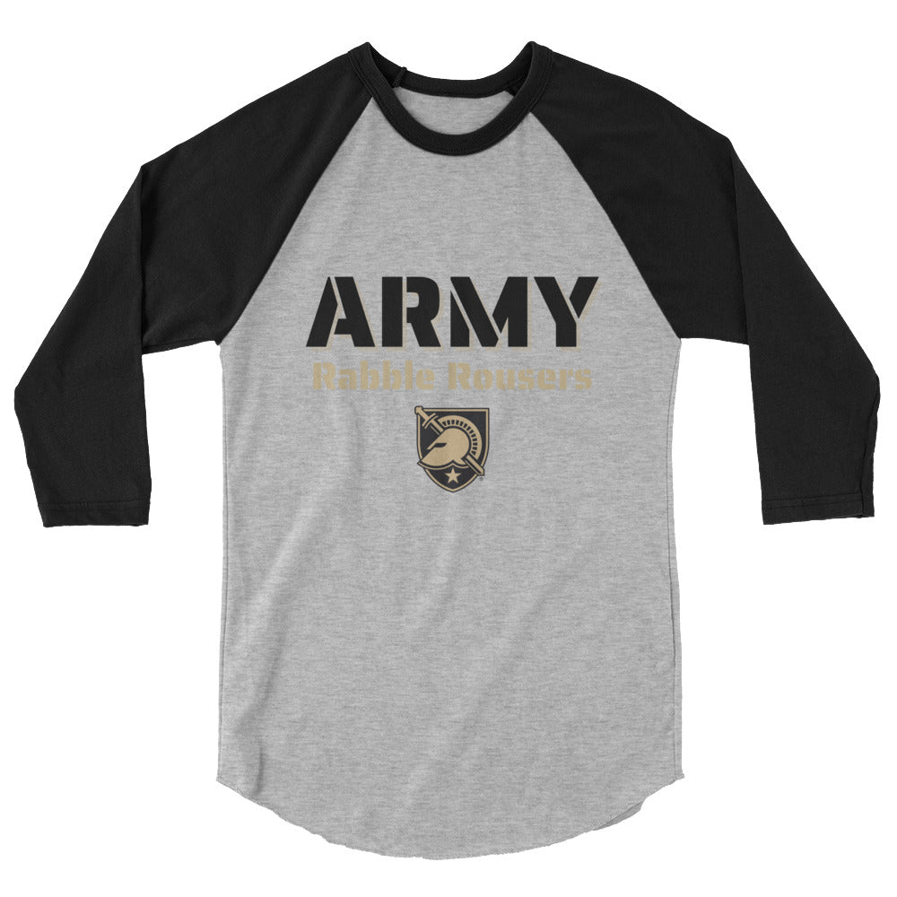 "Army Rabble Rousers" 3/4 sleeve raglan shirt