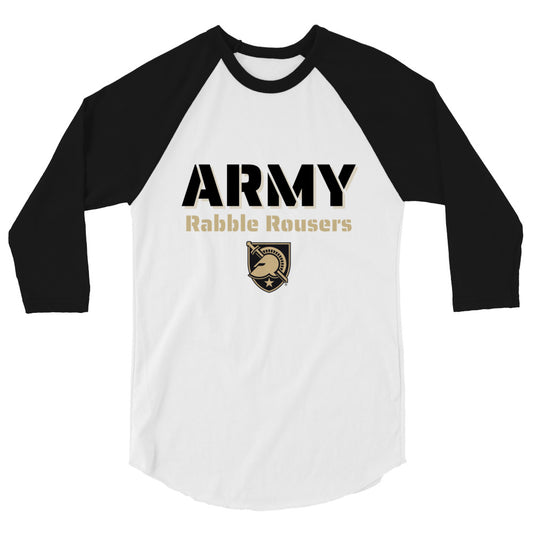 "Army Rabble Rousers" 3/4 sleeve raglan shirt