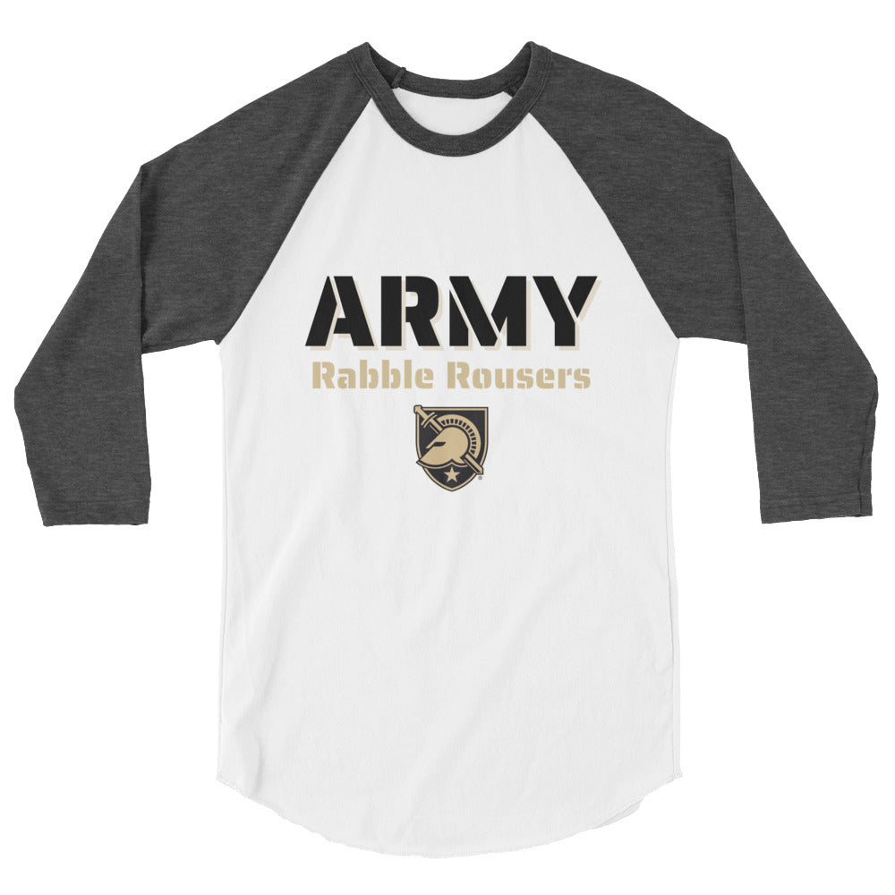 "Army Rabble Rousers" 3/4 sleeve raglan shirt