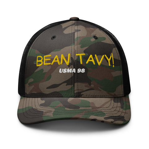 "BEAN TAVY!" USMA 98 Camouflage trucker hat