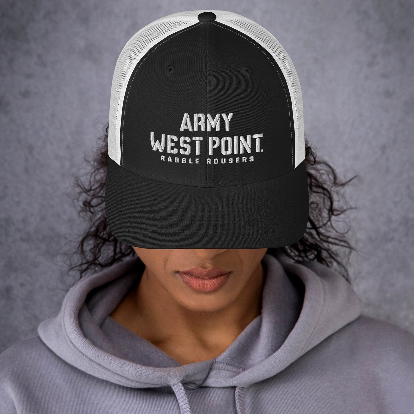 Army West Point Rabble Rousers Trucker Cap (White Thread)