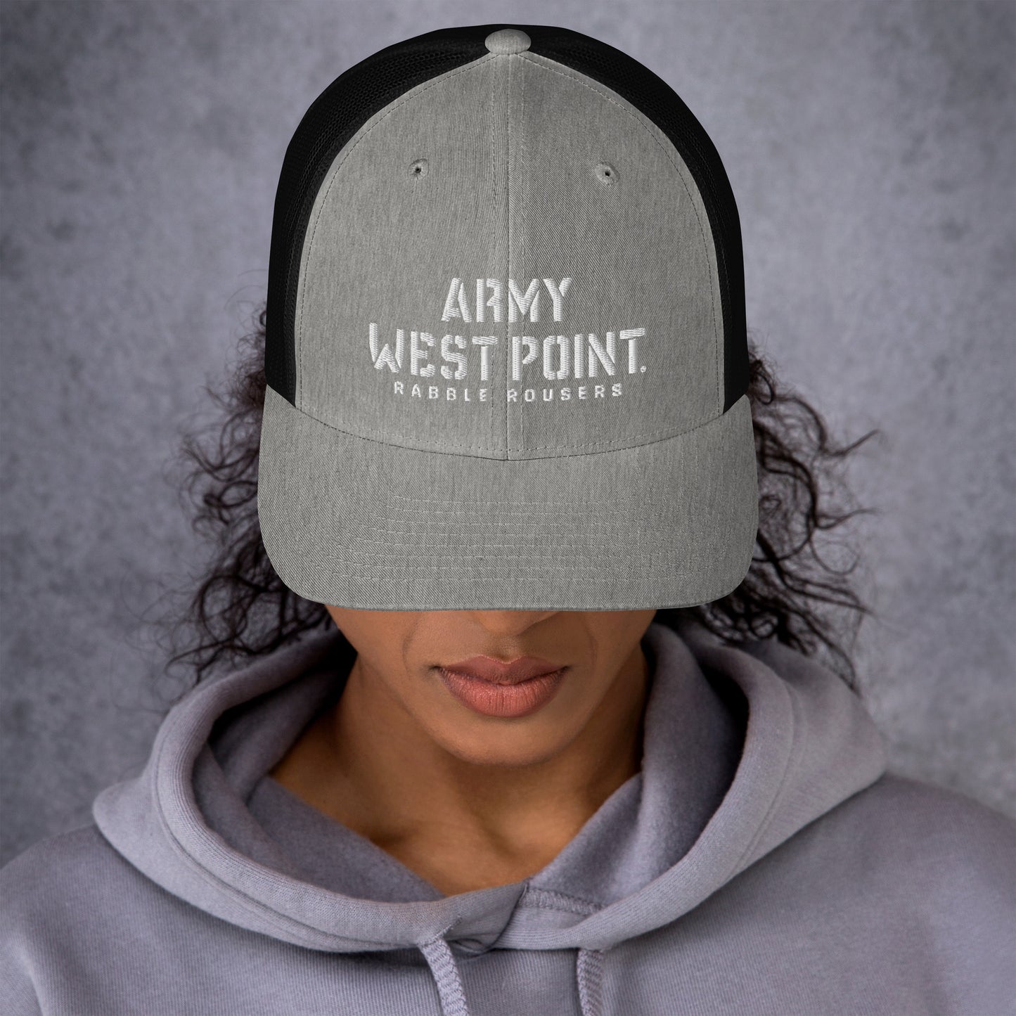 Army West Point Rabble Rousers Trucker Cap (White Thread)