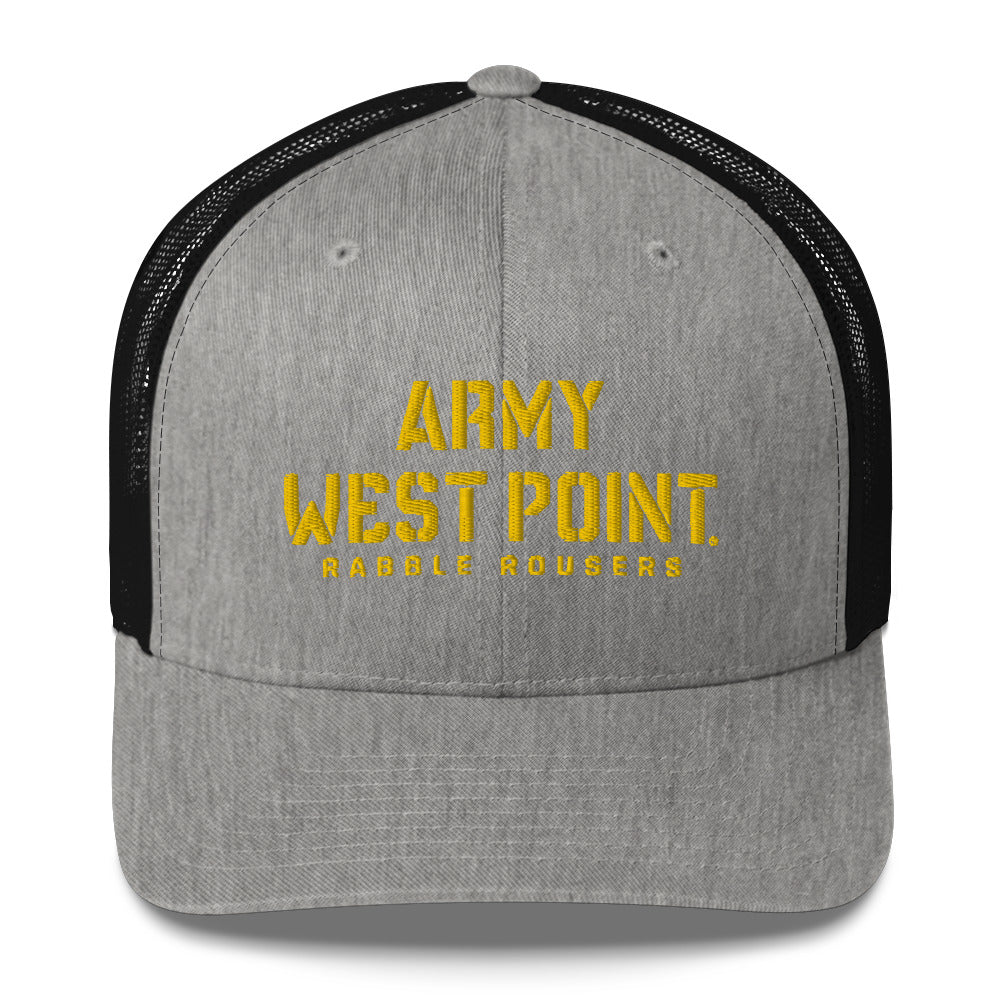 Army West Point Rabble Rousers Trucker Cap (Yellow Gold Thread)