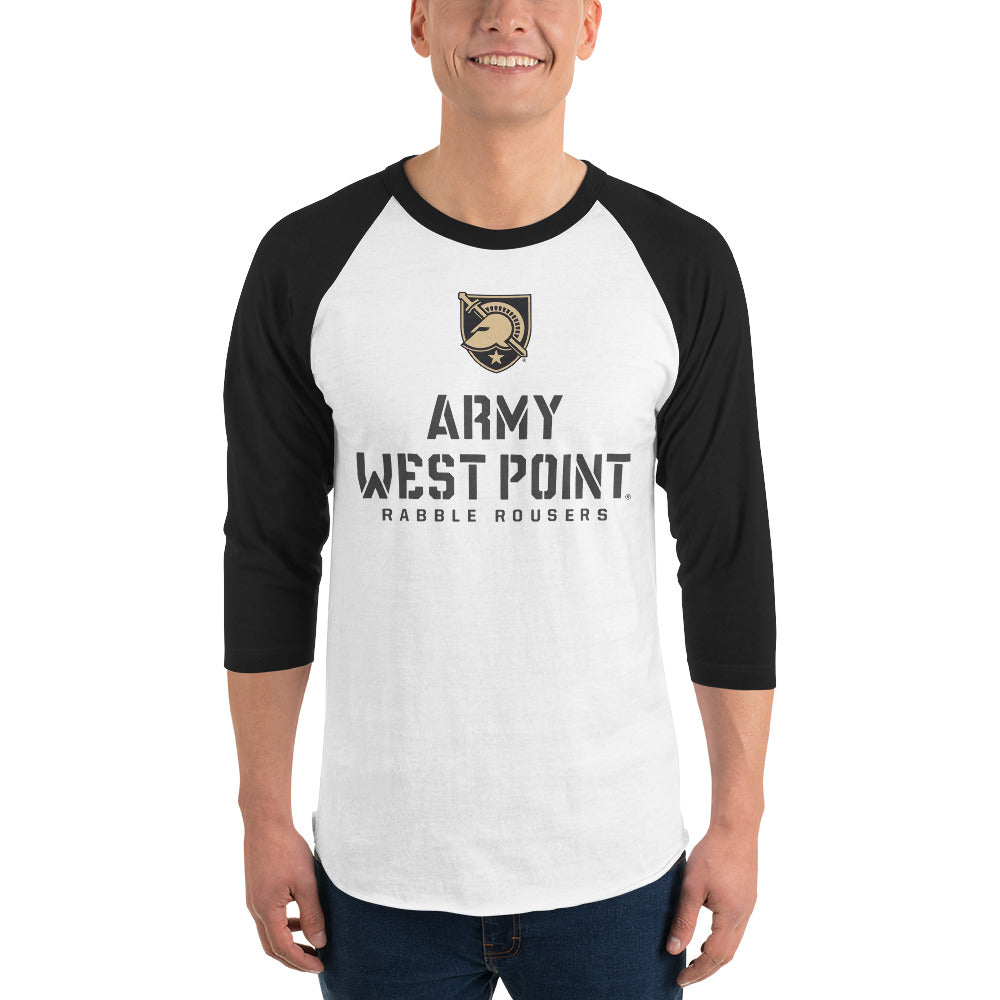 Army West Point Rbble Rousers 3/4 sleeve raglan shirt
