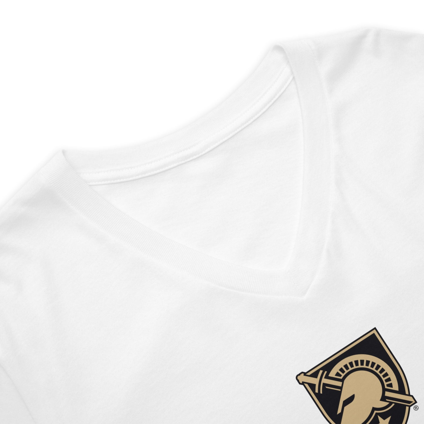 Army West Point Rabble Rousers Unisex Short Sleeve V-Neck T-Shirt (White)