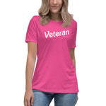 Women's Relaxed Pink "Veteran" T-Shirt