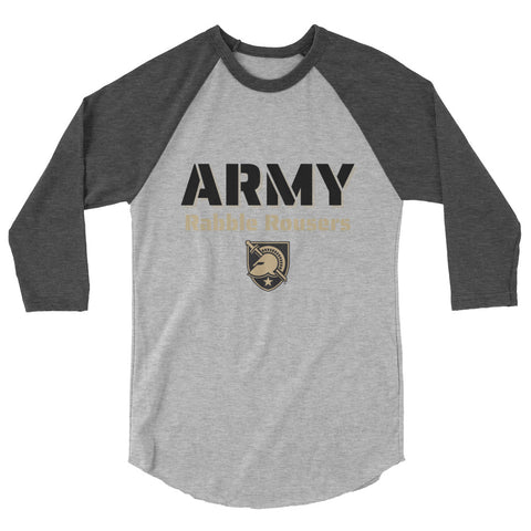 "Army Rabble Rousers" 3/4 sleeve raglan shirt